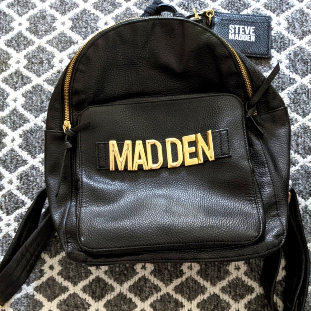 Steve Madden Faux Leather Backpack EUC